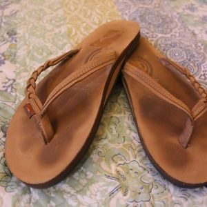 Flirty Braided Rainbow Sandals